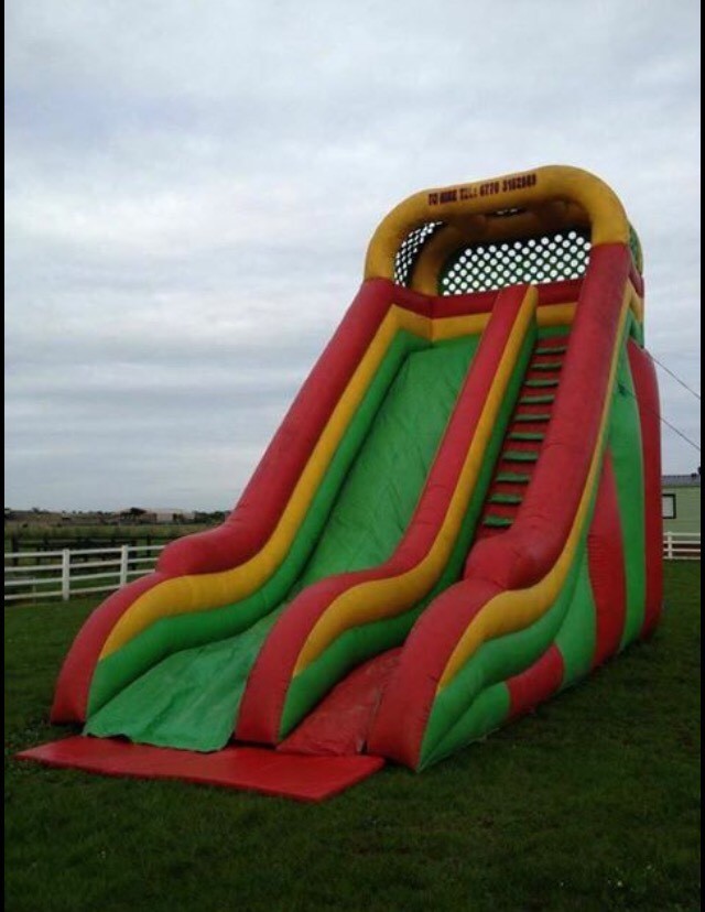 bouncy castle with slides