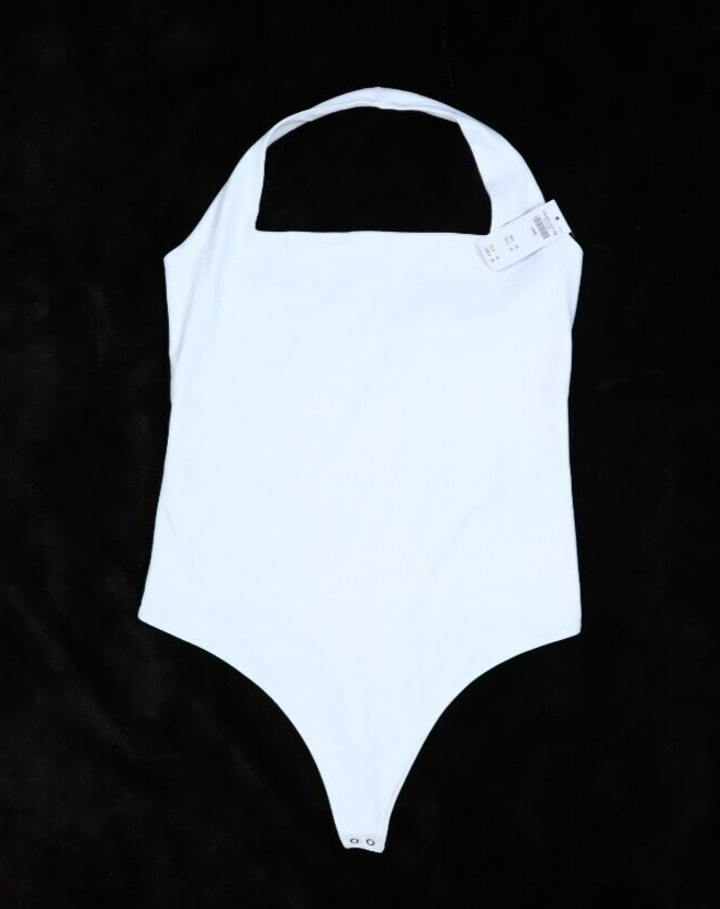 Abercrombie & Fitch Womens White Soft A&F Collection Halter