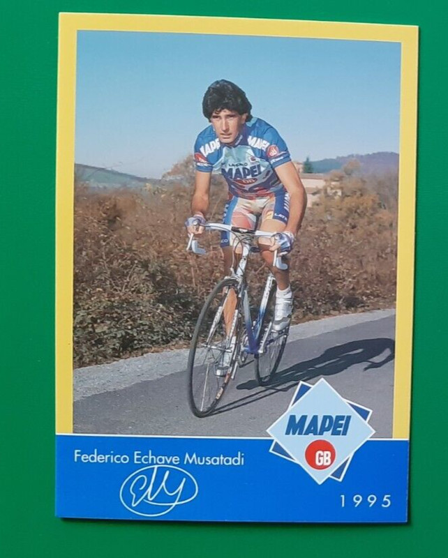 Cyclisme Carte Cycliste Federico Echave Musatadi Ã©Quipe Mapei Gb 1995