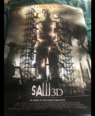 Saw 3D Original 26x40 DS Movie Theatre Poster