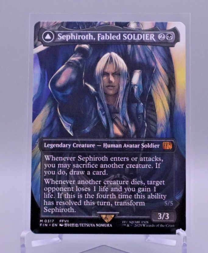 MTG 威名のソルジャー、セフィロス ボーダーレス FIN 0317 Sephiroth, Fabled SOLDIER - (Borderless)(0317) - FINAL