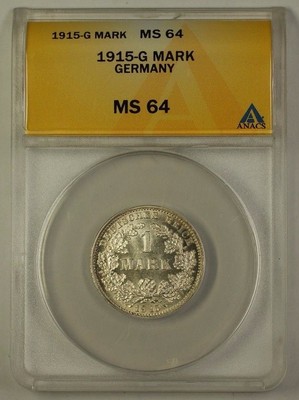 ANACS MS64 ドイツ 1マルク銀貨 1915年A $_1.JPG?set_id=8800005007