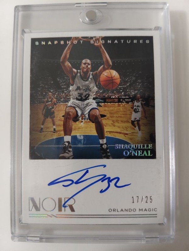 Shaquille O'Neal 2020 Panini Noir Snapshot Signatures Auto /25 | eBay