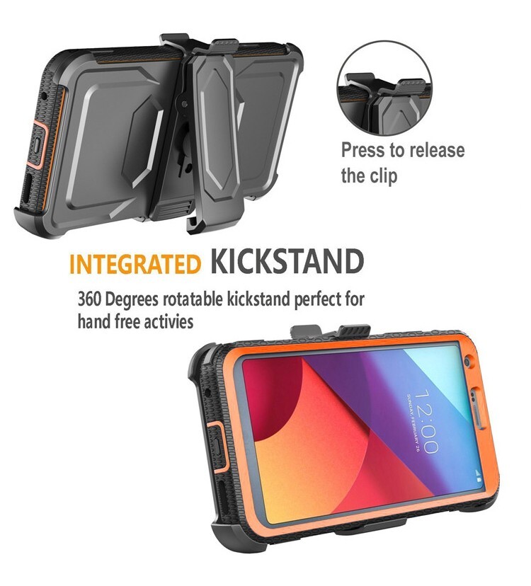 RUGGED FULL BODY SHOCKPROOF ARMOR Clip Holster Stand Case Cover SCREEN PROTECTOR