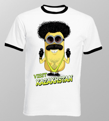 Borat Mankini Kazakhstan Despicable Me funny white tshirt OZ9800