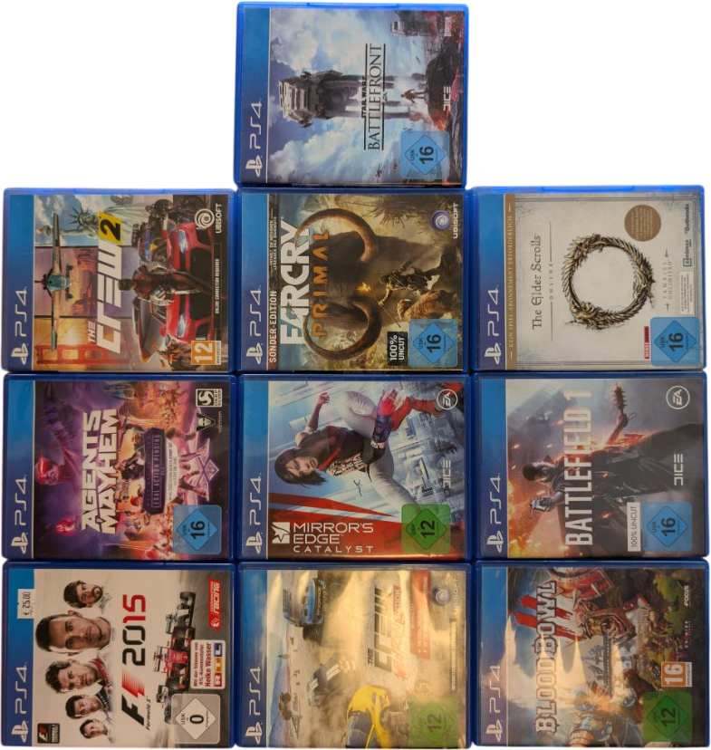 PS4 Spiele Bundle 10er Set PlayStation 4 F1 2015 The Crew Battlefield 1 uvm TOP