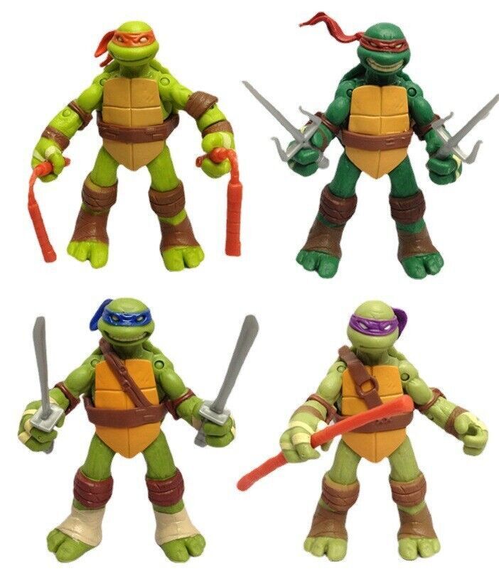 Teenage Mutant Ninja Turtles Classic Collection TMNT 4 Pc Action Figures Toys