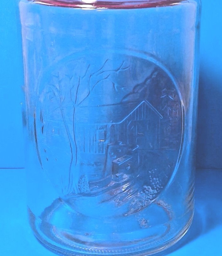 Vintage 1970s Anchor Hocking Tang Collector Series Canister, 