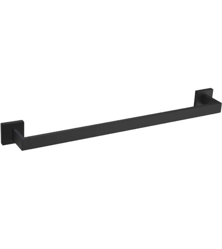 Bar Matte Black 23.74" Shower Towel Rod Rack For Wall