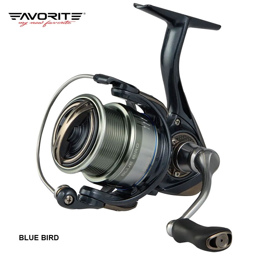 MULINELLO FAVORITE BLUE BIRD 2500 S FRIZIONE ANTERIORE PESCA SPINNING 9+1 BB