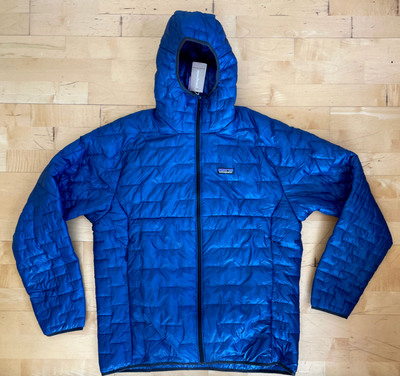 PATAGONIA Micro Puff Hoody Ultralight Insulated Hooded Jacket Blue