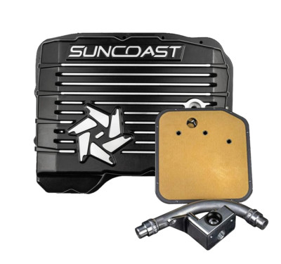 SunCoast Cummins 6.7L Diesel 68RFE HD Deep Aluminum Pan & Zero Cavitation Filter