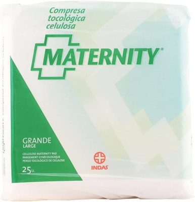 25x COMPRESAS INDAS TOCOLOG CELULOSA Maternity. Ideal para postparto
