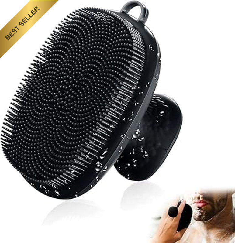 1PCS Face Scrubber, Silicone Face Scrubber for Men, Facial Cleansing Brush Silic