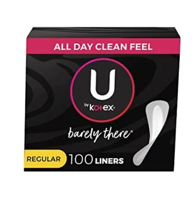U by Kotex Barely There Regular Comfort Flex 100 Liners I Box Fragrance Free