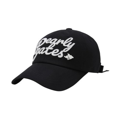 Genuine PEARLY GATES GOLF Womens Ribbon Lettering Ball Cap Hat 