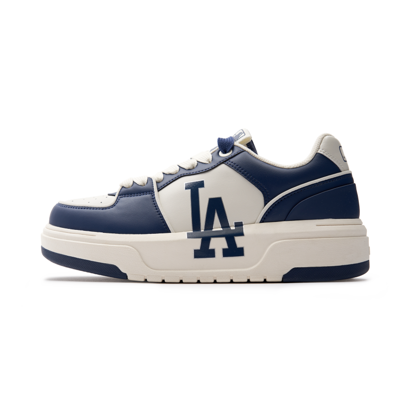 MLB Chunky Liner Basic LA Dodgers Sneakers Shoes Ivory Navy