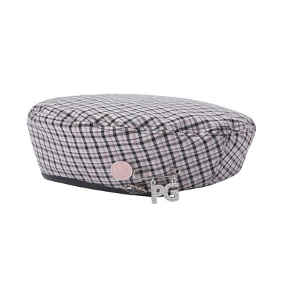 Genuine PEARLY GATES GOLF Womens Smile Tartan Check Beret Pink