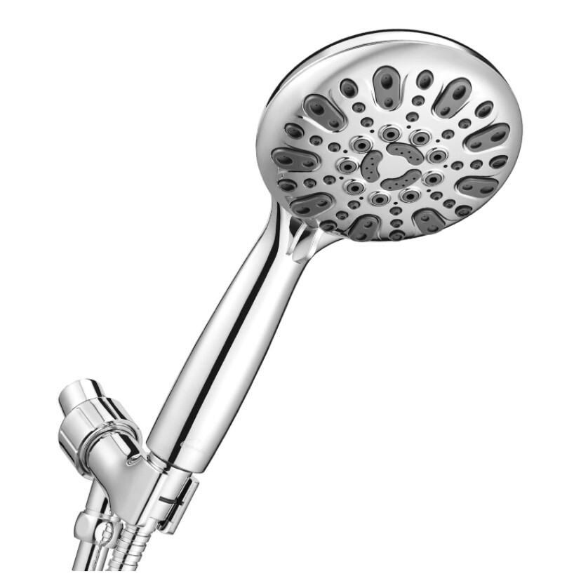 , 6 Spray Setting High Pressure Shower Head With B