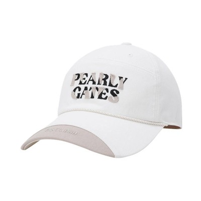 Genuine PEARLY GATES GOLF two-tone mix logo lettering ball cap 