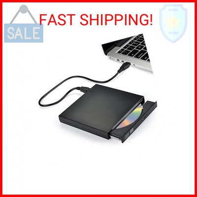 External CD DVD Drive, USB 2.0 Slim Protable External CD-RW Drive DVD-RW Burner 