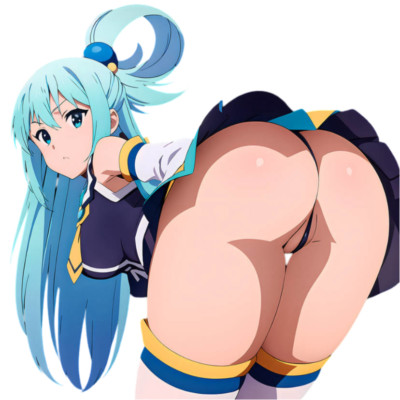 Aqua Konosuba Waifu Weatherproof Anime Sticker 6'' Car Decal