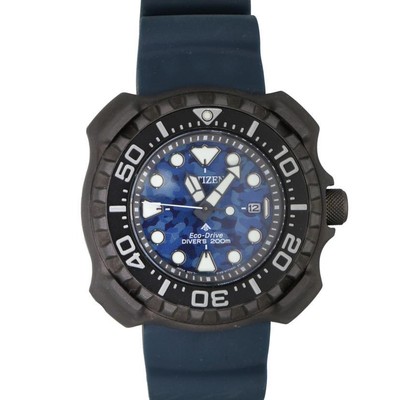Citizen Promaster Marine BN0227-09L Eco-Drive Solar 46mm Watch - Used