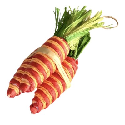 Striped Carrot Bundle Easter Ornament   Bunny Garden Rabbit Vegetables Farm