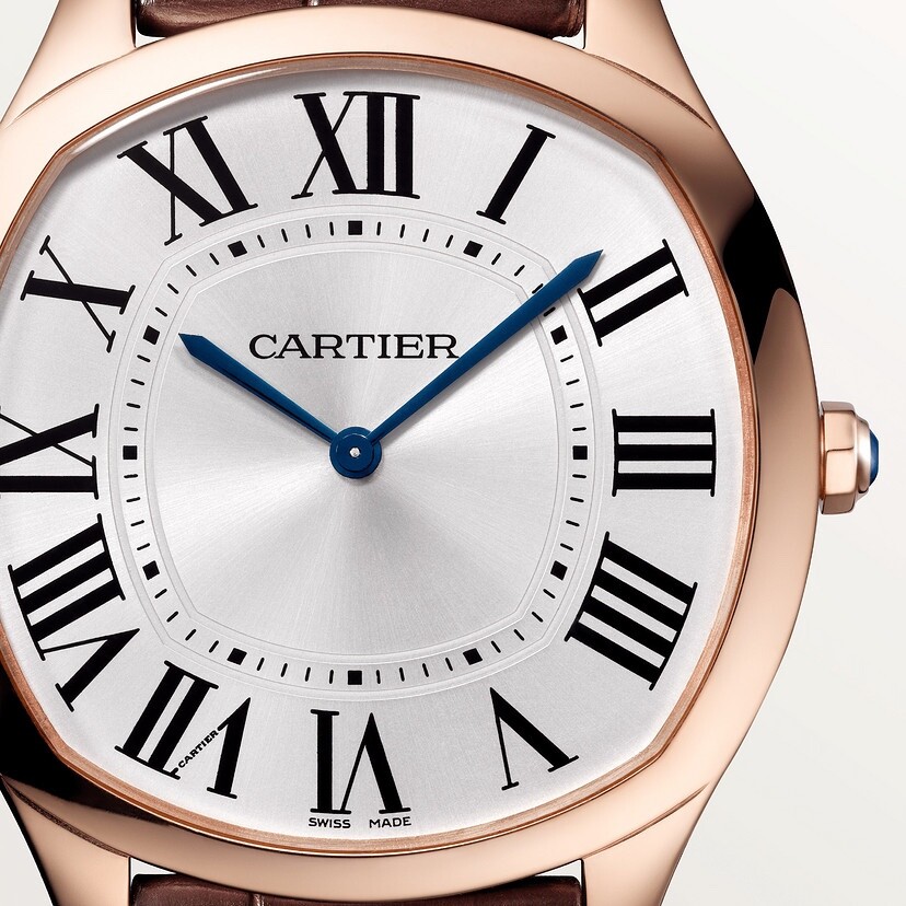 Pre-owned Cartier Drive De  18k Rose Gold Mens Watch Box Papers Tag Wgnm0006
