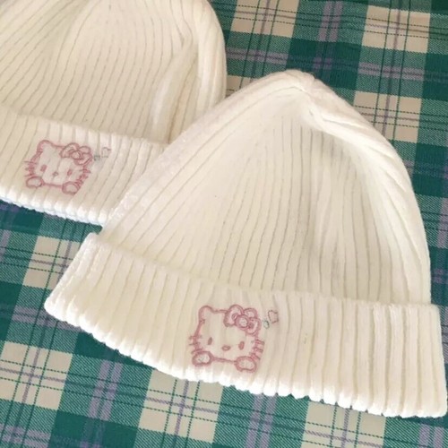Hello Kitty Beanie - Y2k Beanie Bonnet Brand New White