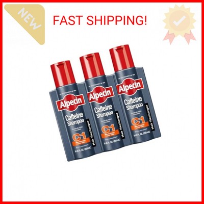 Alpecin C1 Caffeine Shampoo, 8.45 fl oz (Pack of 3)