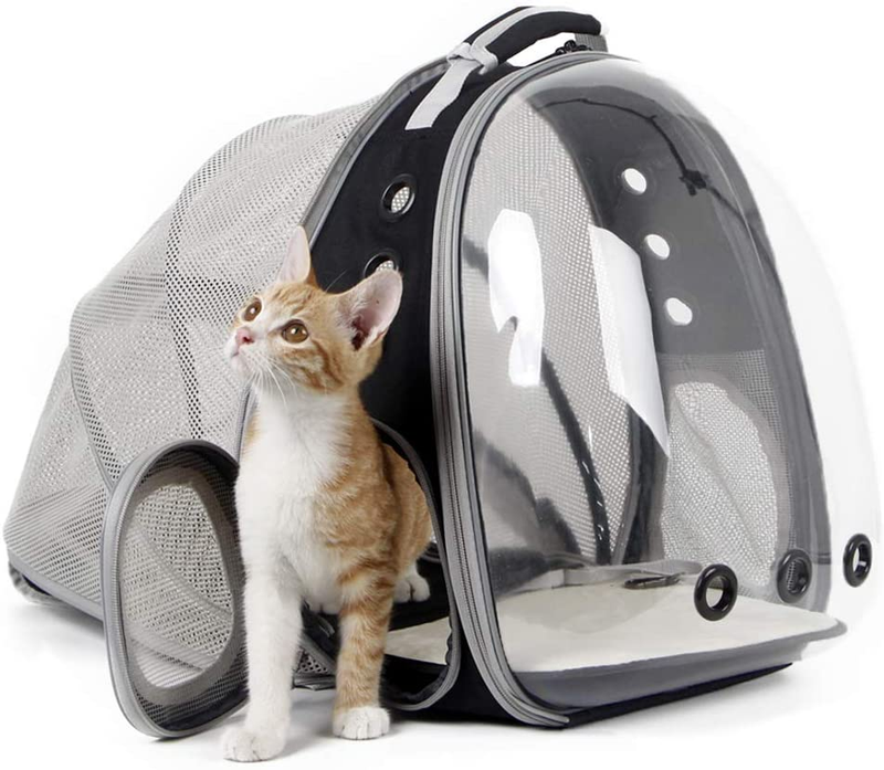 Expandable Cat Backpack Carrier, Fit up to 20 Lbs, Space Capsule Astronaut Bubbl