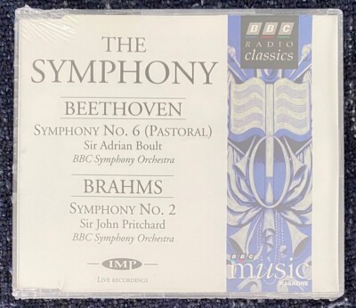 Beethoven Symphony 6 Brahms Symphony 2 (BBC Symphony Orchestra, 1995) SEALED CD