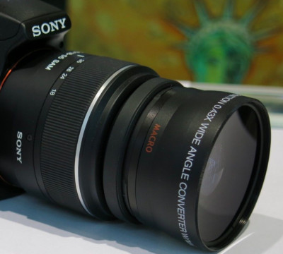 Wide Angle Macro lens for Sony Alpha Nex SAL DSLR as16mm or VCL-ECU1 55mm 49m 