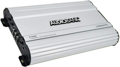 Audiobank 4 Channels 1000 WATTS Bridgedable Amp Car Audio Full-Range Amplifiers