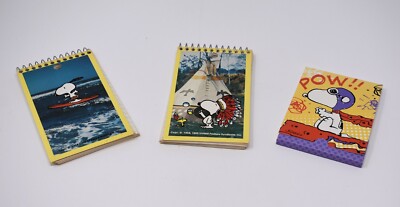 Vintage Plymouth Peanuts Memo Pads (2 each) and Post-It Pad (1 each)