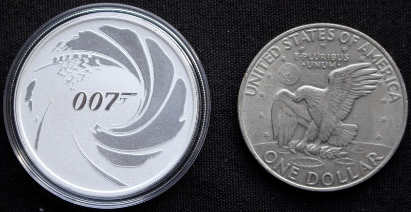 2020Tuvalu $1 James Bond 007 銀貨 MS70 042 2020Tuvalu1ozSilverJamesBond00