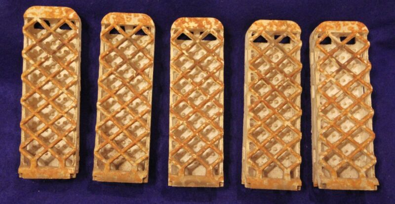 Vintage Lot of 5 Dearborn Radiant Heater Ceramic Brick Grate Replacement Inserts