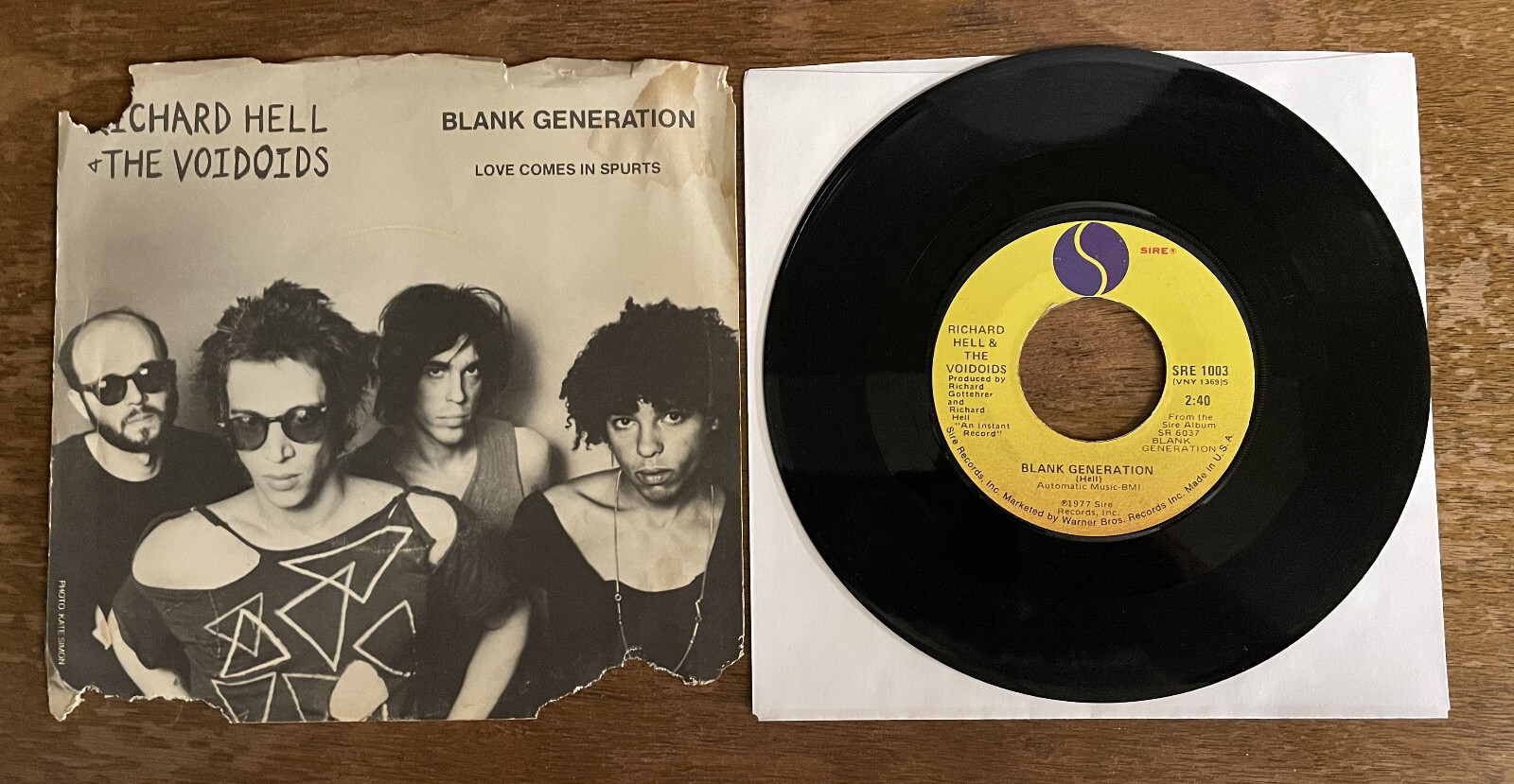 帯付日本盤LP RICHARD HELL AND THE VOIDOIDS Richard Hell And The Voidoids Blank Generation Sire LSD-4007