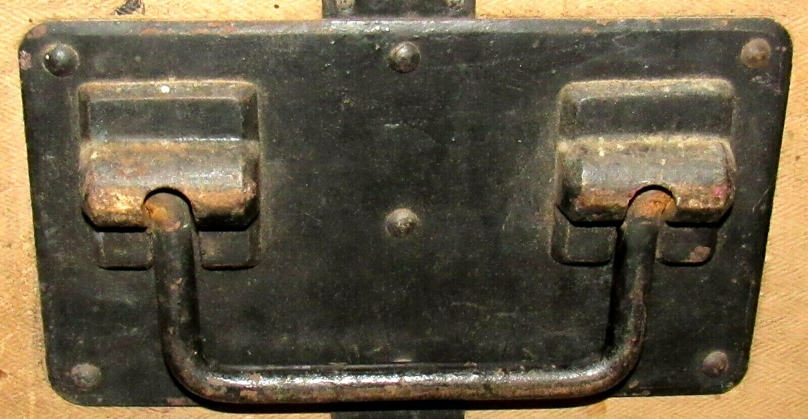 LOUIS VUITTON ANTIQUE STEAMER TRUNK EARLY EMBALLEUR LABEL C-1870 VERY LARGE 39