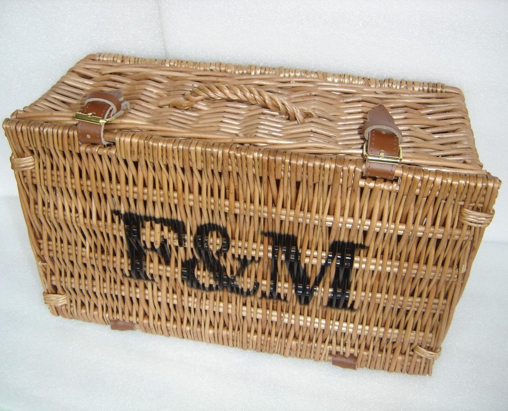Fortnum & Mason F&M Wicker Hamper Basket Picnic Storage box in
