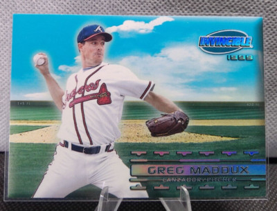 1999 Pacific Invincible - Greg Maddux #3 - Sandlot Heroes