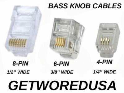 REAL 4-PIN 4-WIRE REMOTE BASS LEVEL KNOB CONTROL CABLE REPLACEMENT GAIN CORD