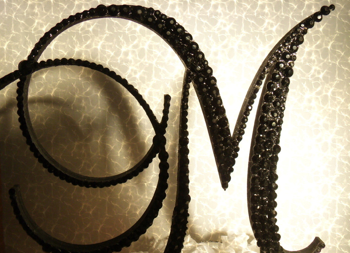 Handmade Black Glass Crystals 6