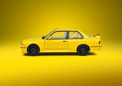 BMW M3 E30 STREET FIGHTER YELLOW DAKAR 1990 SOLIDO S1801513 1/18 LHD 1:18