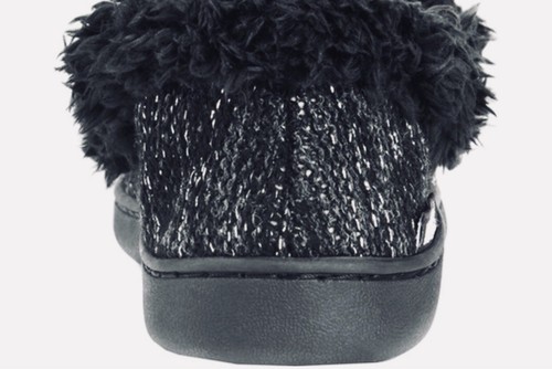 MUK LUKS ANAIS SLIPPER NEW W Tags. Size Small 5-6 Charcoal Black/gray Mukluks