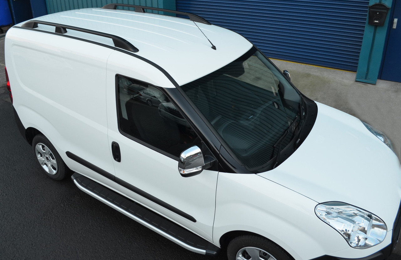 Black Aluminium Roof Rack Rails Side Bars Set To Fit SWB Vauxhall Combo (2011 eBay