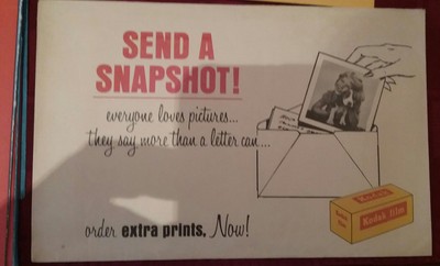 KODAK PICTURE ENVELOPES-LARGE LOT OF OLD ENVELOPES, INSERTS AND PAPERWORK