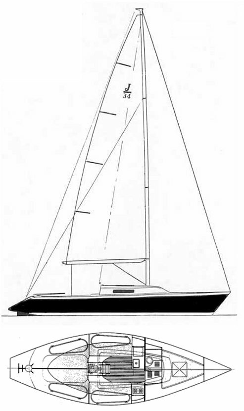 J-34 Sailboat (Olympia, WA) 34ft - offfshore racer cruiser diesel project boat