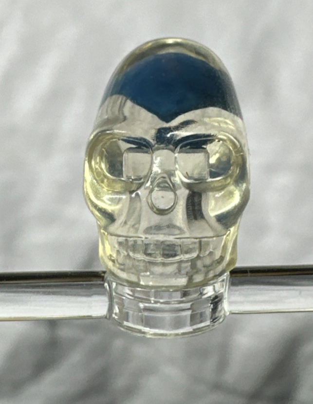 Lego CRYSTAL SKULL - Indiana Jones Minifig Head Brain Display 7196 7627 7628